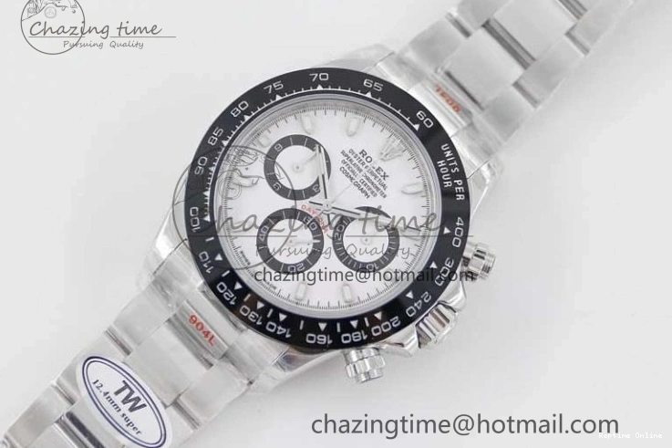 0120 ModernLook Daytona 116500 SS TWF 1:1 Best Edition 904L Steel White Dial on SS Bracelet A 2408